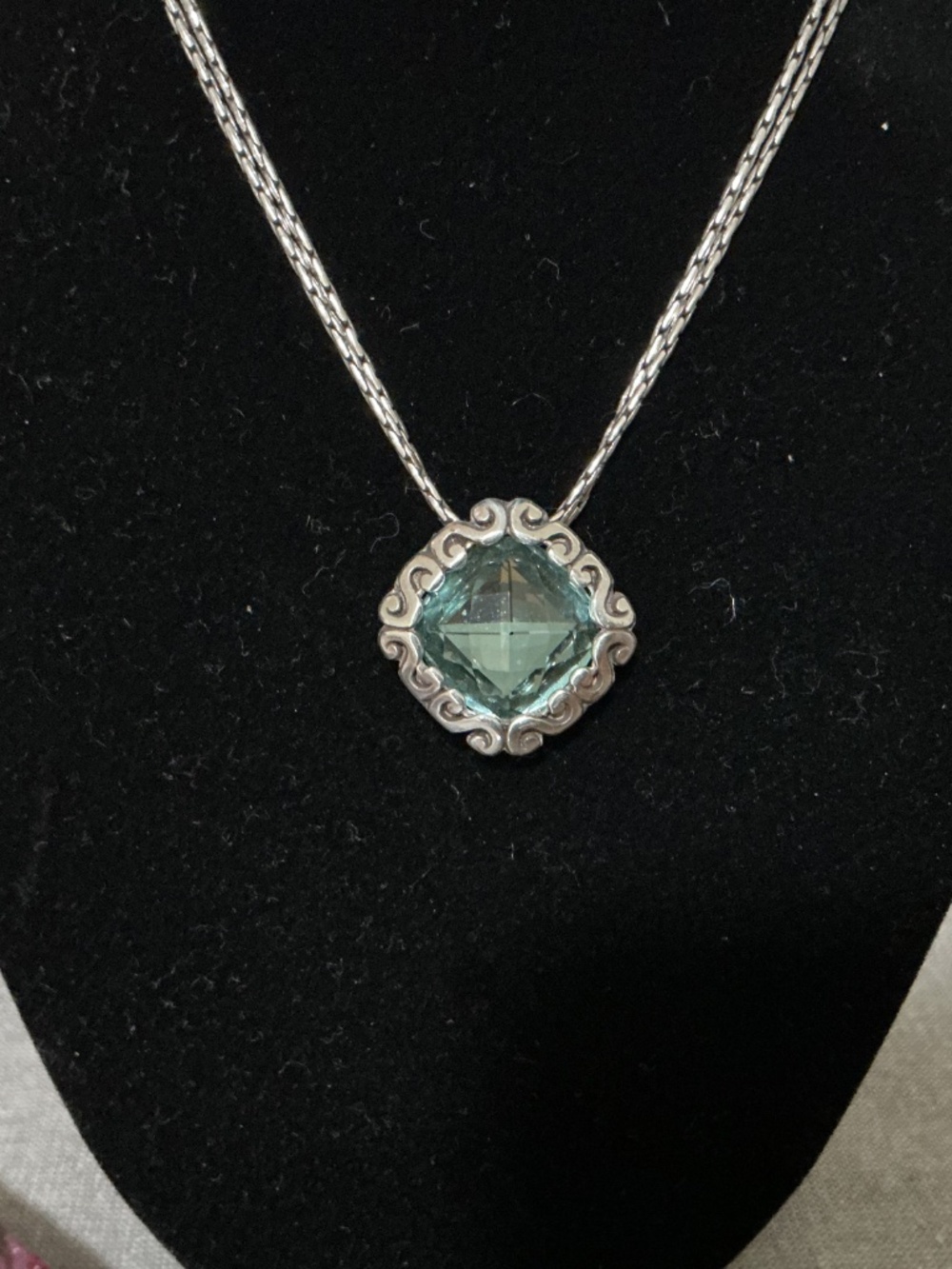 Brighton Danube Blue Crystal Necklace - Picture 2 of 4
